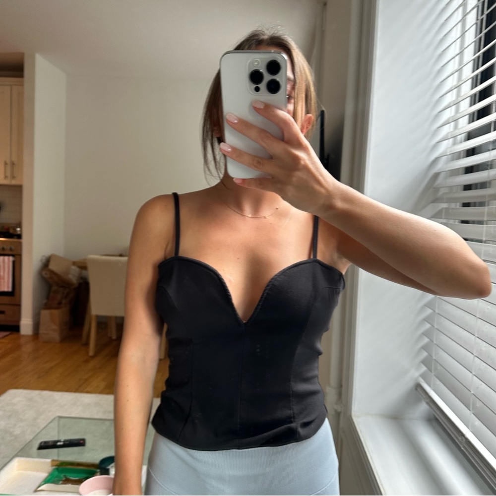 Zara Body Suit Sweetheart neckline
